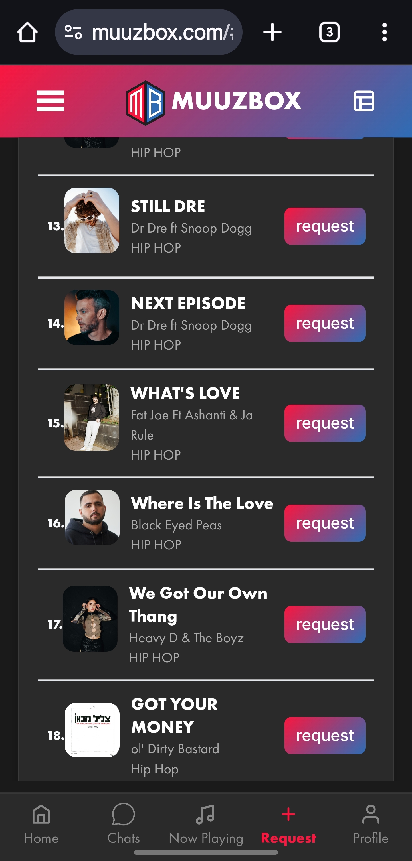 Requests Mockup